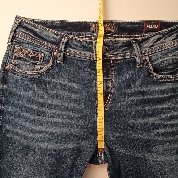 Silver Jeans Co. denim Jeans Size 31/12 Suki Mid Rise Skinny Leg Medium Wash - Picture 7 of 9